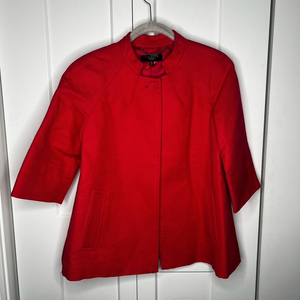 Talbots Pink Cape Jacket Women's Petite Size 10P